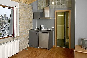 la kitchenette du studio