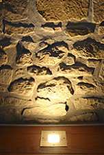 un détail de l'éclairage du studio