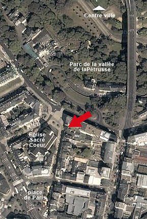 vue satellite de Luxembourg